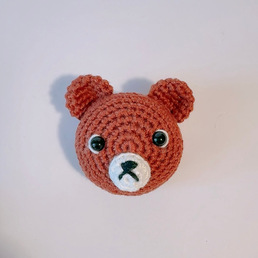 Élastique à cheveux animal au crochet fait main