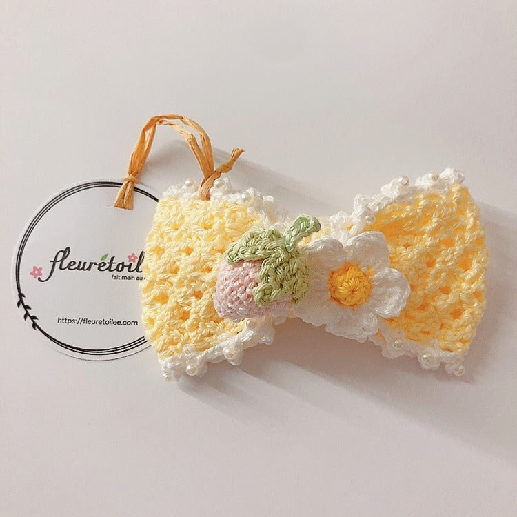 Barrettes à cheveux fraise Fleurétoilée