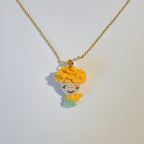 Collier Pendentif Modulable - Le Petit Prince, le Renard & l'Étoile au Crochet