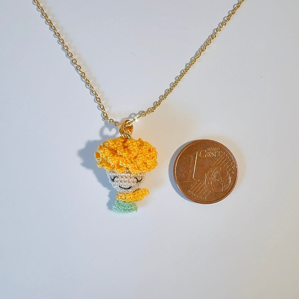 Collier Pendentif Modulable - Le Petit Prince, le Renard & l'Étoile au Crochet
