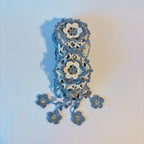 Écharpe d’été à motifs fleuris en lin, viscose et coton