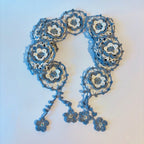 Écharpe d’été à motifs fleuris en lin, viscose et coton