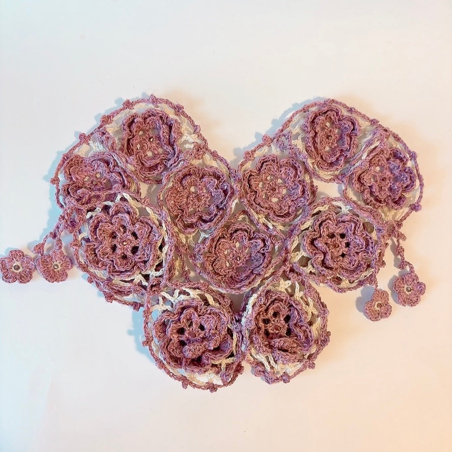 Écharpe d’été à motifs fleuris en lin, viscose et coton