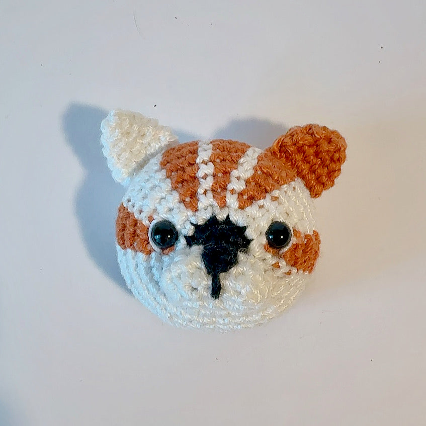 Élastique à cheveux animal au crochet fait main