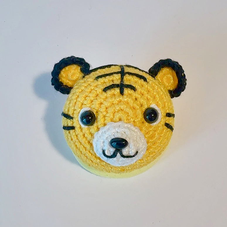 Élastique à cheveux animal au crochet fait main