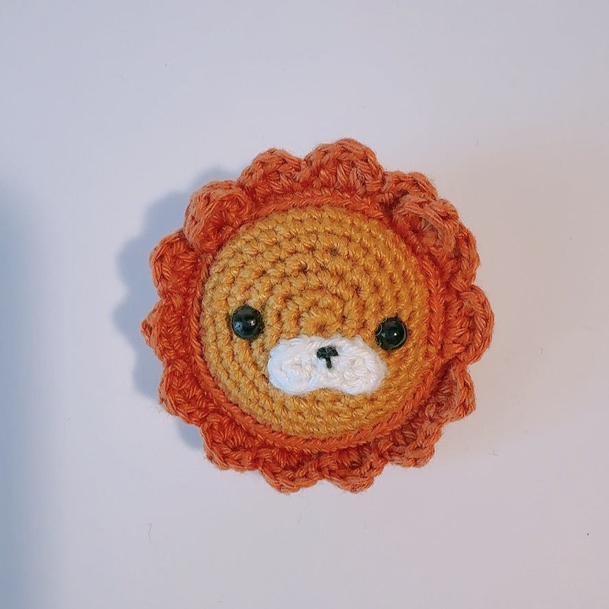 Élastique à cheveux animal au crochet fait main