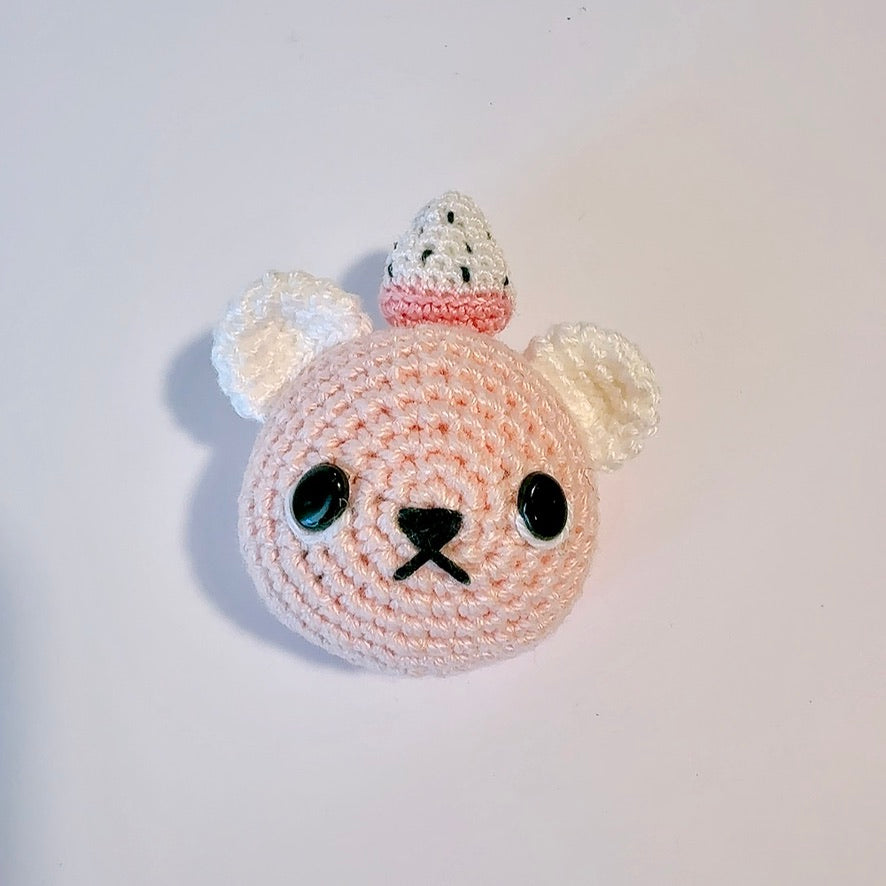 Élastique à cheveux animal au crochet fait main