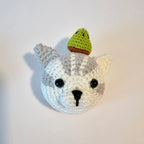 Élastique à cheveux animal au crochet fait main