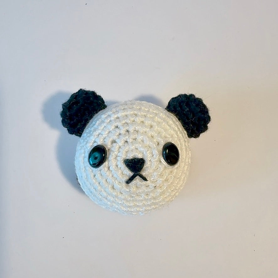 Élastique à cheveux animal au crochet fait main