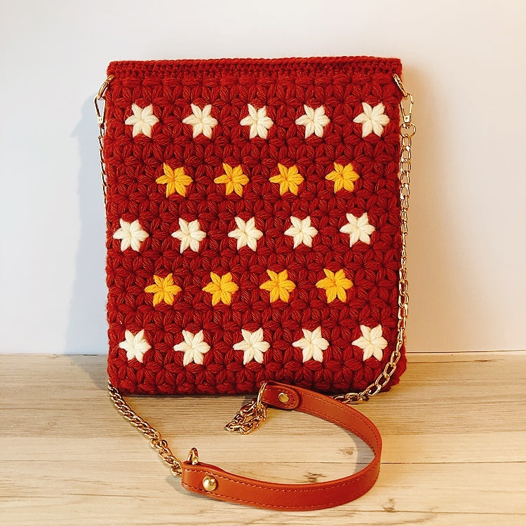 Sac bandoulière en motifs étoilés Fleurétoilée
