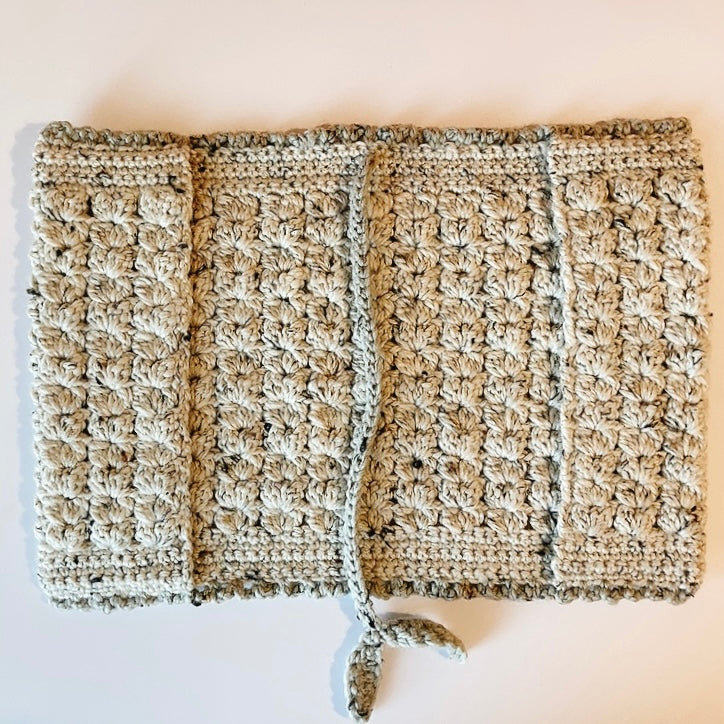 Pochette de Livre en Laine Fleurétoilée