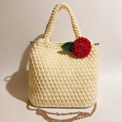 Sac en Crochet, doux comme la neige