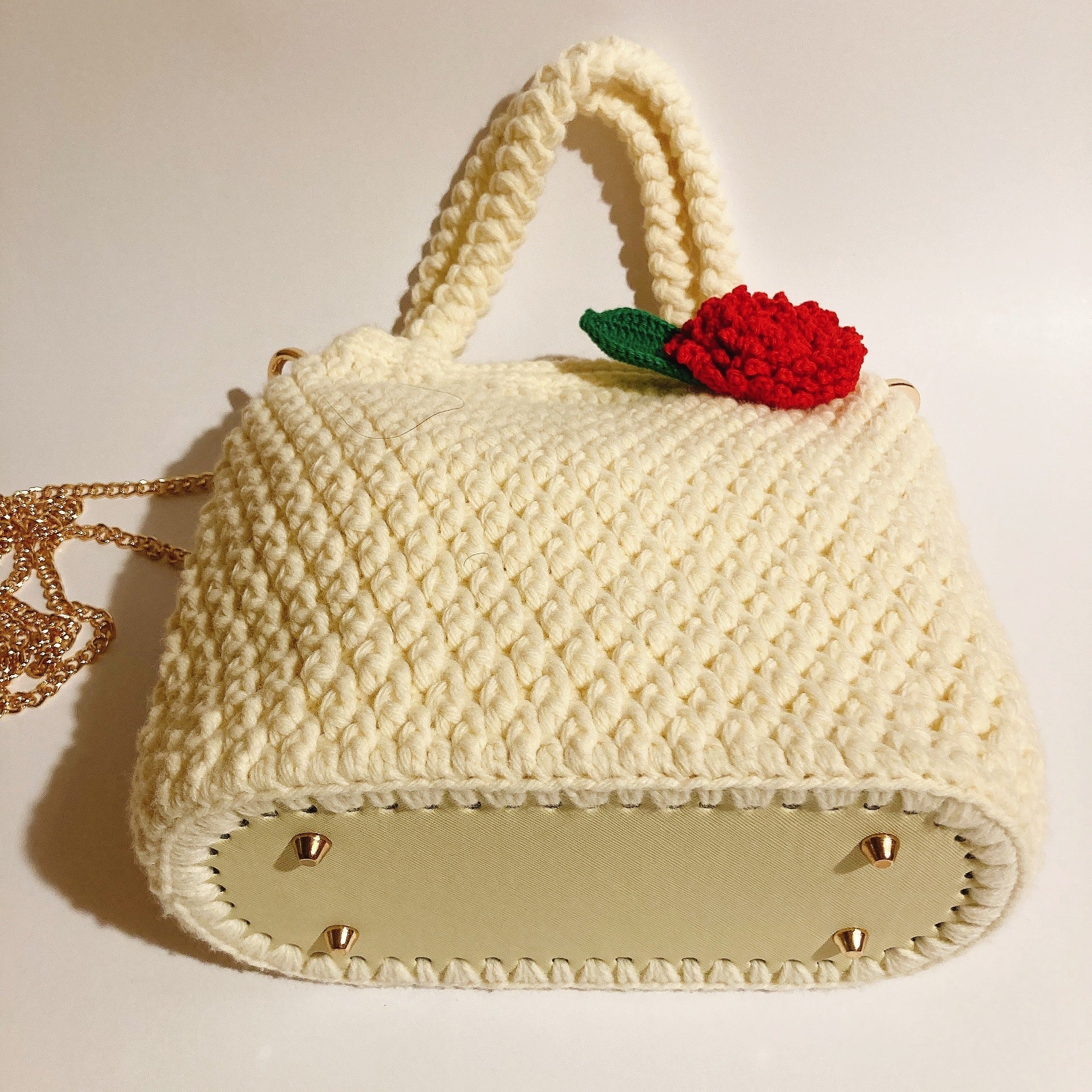 Sac en Crochet, doux comme la neige Fleurétoilée