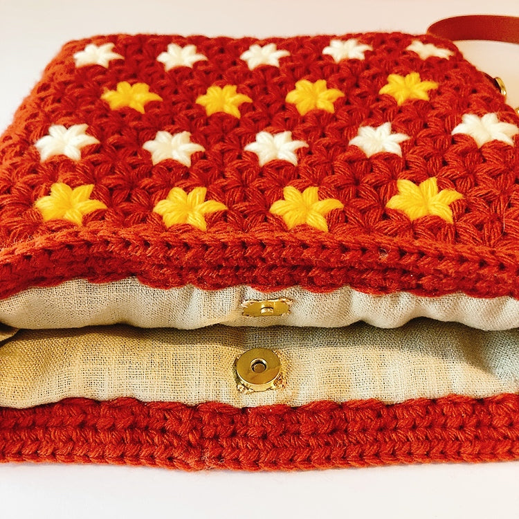 Sac bandoulière en motifs étoilés Fleurétoilée