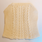 Veste sans manches en tricot Fleurétoilée