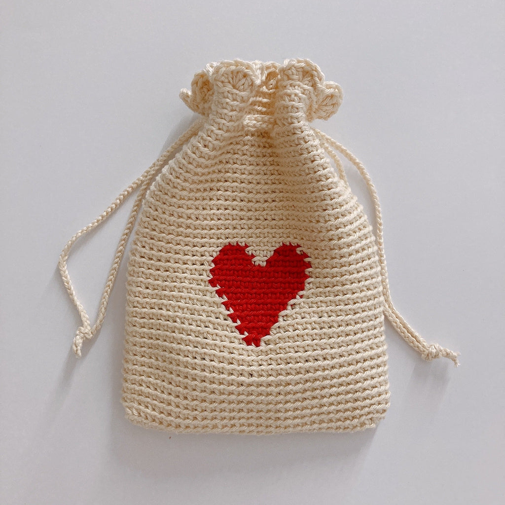 Pochon adorable polyvalent "Tic Tac Coeurs" Fleurétoilée