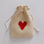 Pochon adorable polyvalent "Tic Tac Coeurs" Fleurétoilée