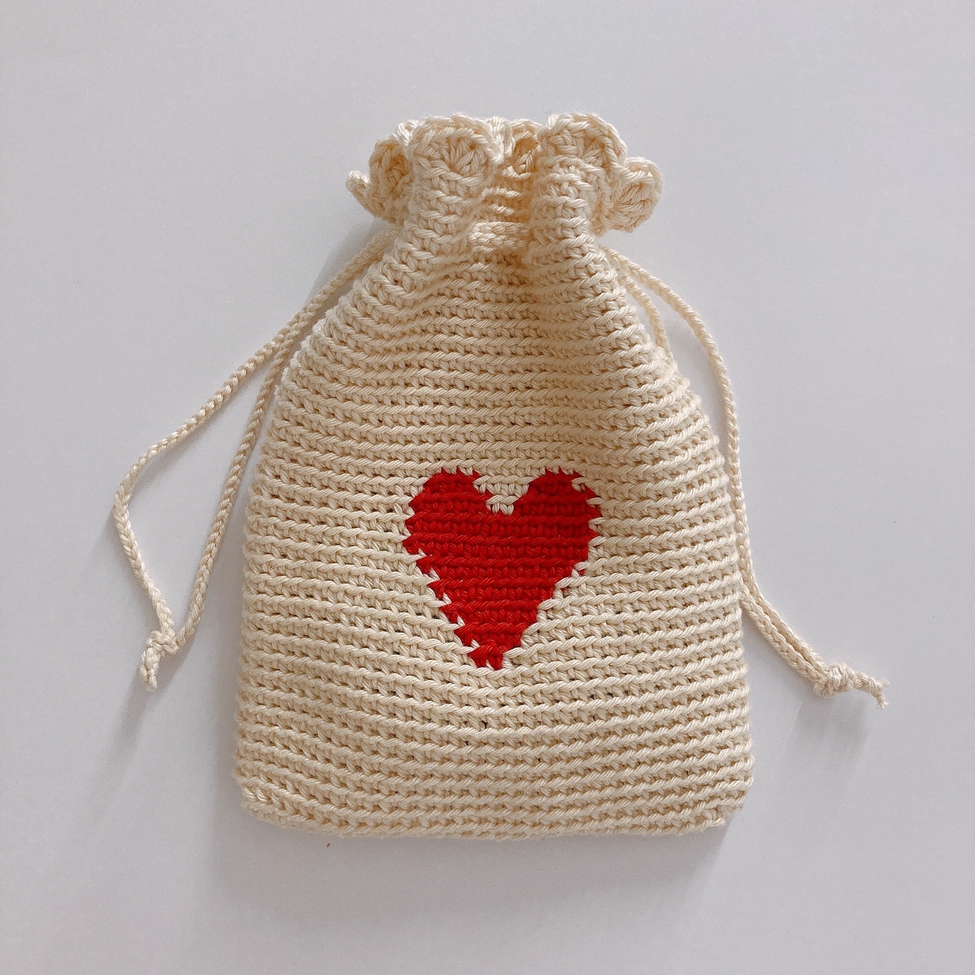 Pochon adorable polyvalent "Tic Tac Coeurs" Fleurétoilée