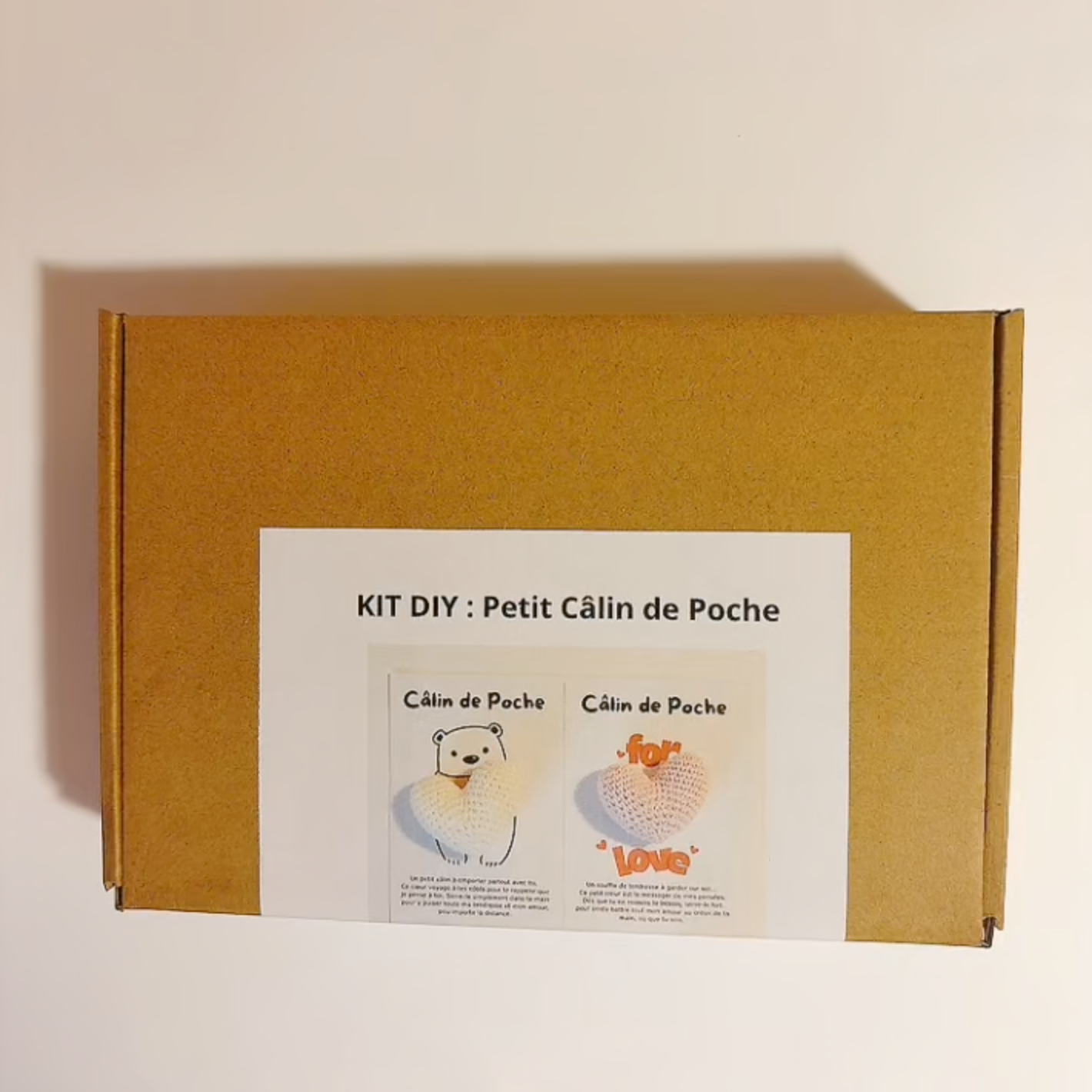 Kit Crochet Complet "Prêt-à-Offrir" : Câlin de Poche - Cœur
