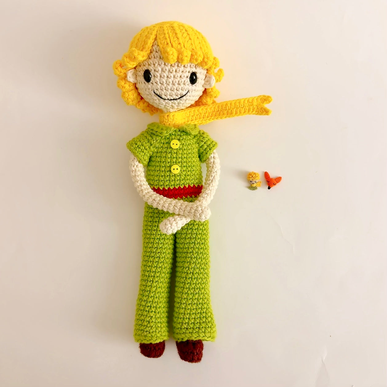 Duo Le Petit Prince & Le Renard – Amigurumi au Crochet Fait Main