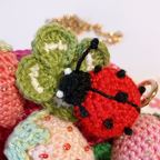 Mini sac bandoulière - Fraises et cœurs Fleurétoilée