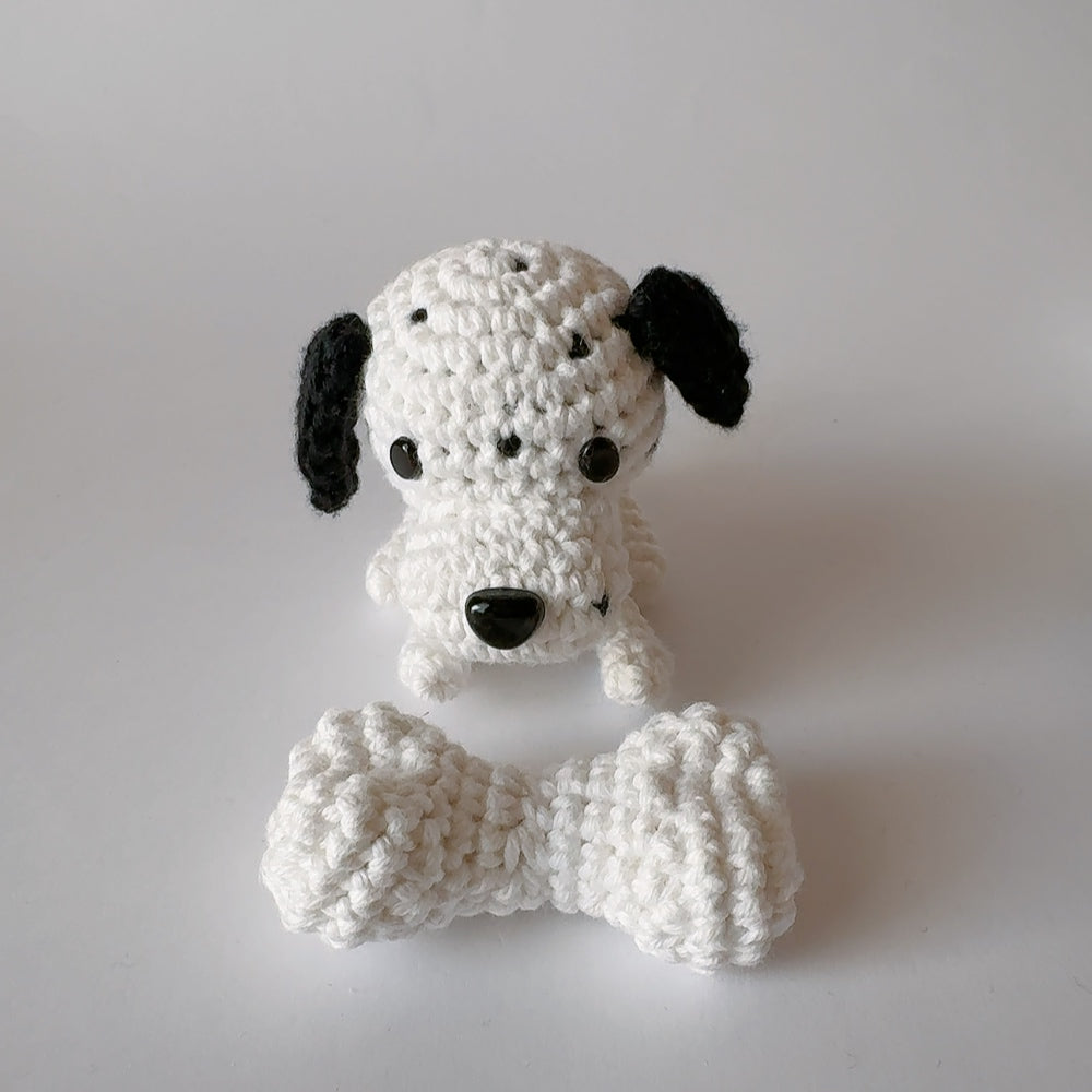 Mobile Bébé noir et blanc Évolutif "Les adorables Dalmatiens" - Crochet Fait Main