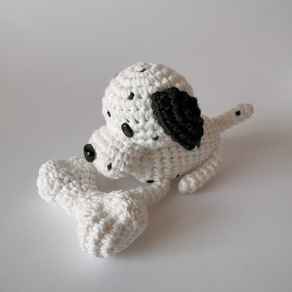 Mobile Bébé noir et blanc Évolutif "Les adorables Dalmatiens" - Crochet Fait Main