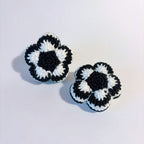 Mobile Bébé noir et blanc "Le Jardin Stellaire" – Crochet Fait Main