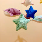 Mobile Bébé Évolutif  "La Valse des Baleines" - Crochet Fait Main