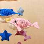 Mobile Bébé Évolutif  "La Valse des Baleines" - Crochet Fait Main