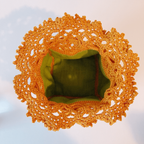 Pochon Tournesols au crochet Fleurétoilée