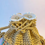 Sac d'été : Sirène - Sac en raphia au crochet