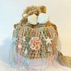 Sac d'été : Sirène - Sac en raphia au crochet