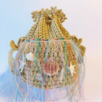 Sac d'été : Sirène - Sac en raphia au crochet