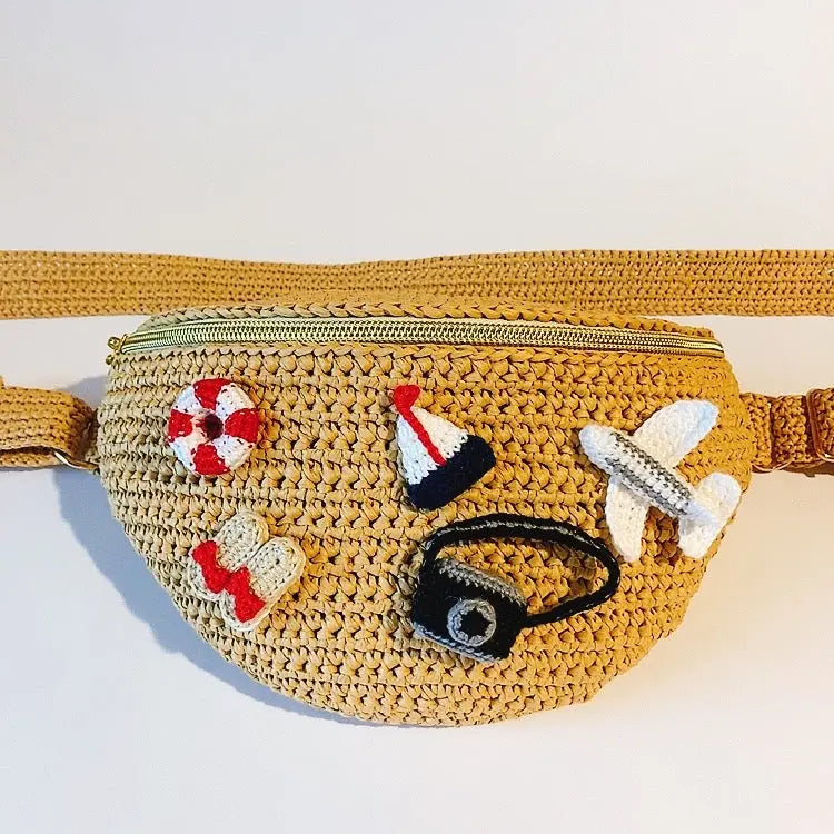 Sac ceinture en raphia5 - Fleurétoilée