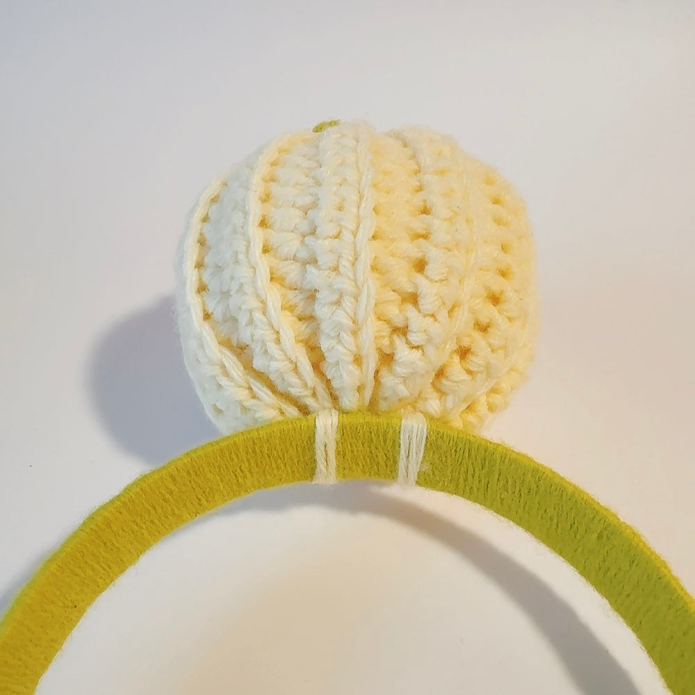 Serre-Tête Crochet Lumineux "Citrouille Souriante"