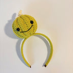 Serre-Tête Crochet Lumineux "Citrouille Souriante"