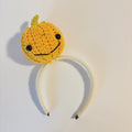 Serre-Tête Crochet Lumineux "Citrouille Souriante"