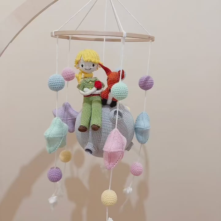 Mobile Bébé Évolutif  "Le Petit Prince" - Crochet Fait Main