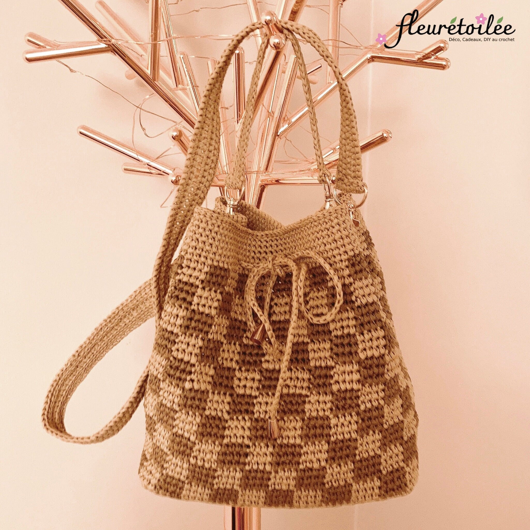 Raphimignon : Mini Sac Seau City en Raphia