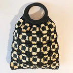 Sac tote (sac à main) en motif fleurs granny.