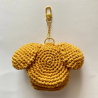 Porte-monnaie en forme de tête de chien (au crochet)